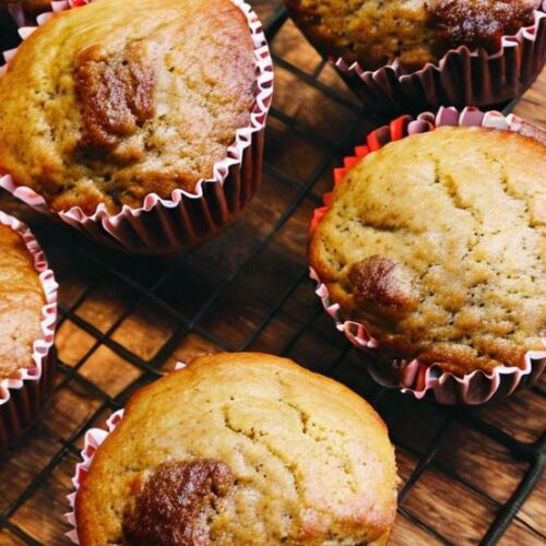 Bananmuffins med proteinpulve