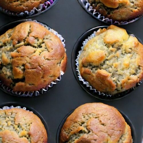 Grove bananmuffins oppskrift