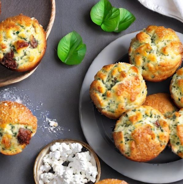 Grove muffins med cottage cheese
