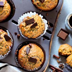 Gulrotmuffins med sjokolade