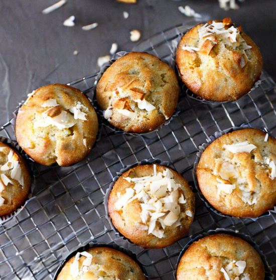 Bananmuffins med kokos